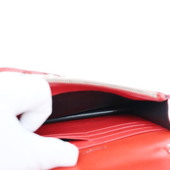 Yves Saint Laurent  Kate Tassel Crocodile Embossed Leather Crossbody Bag Red - Picture 11 of 12